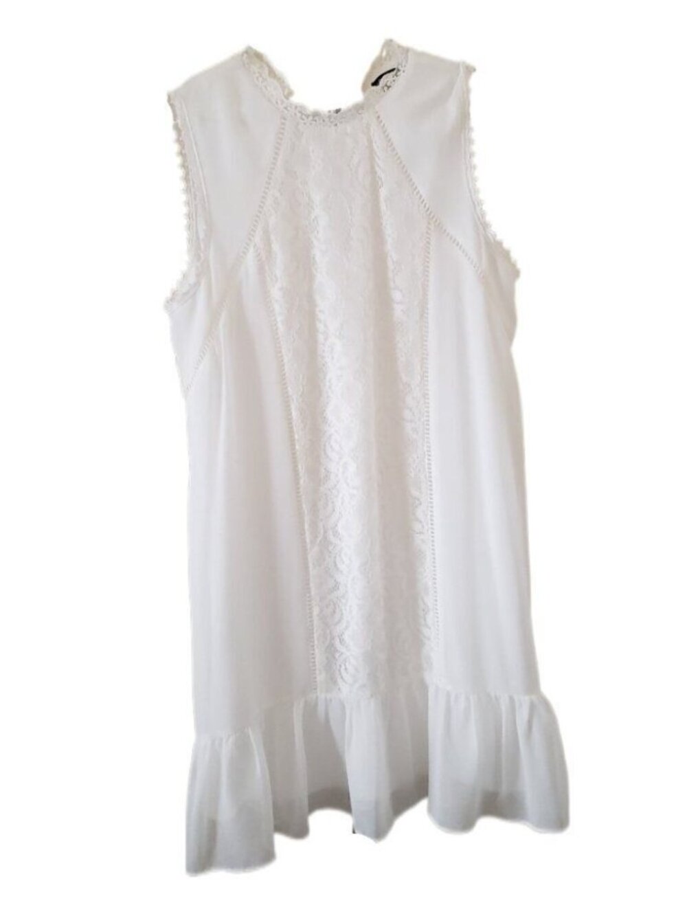 As U Wish White Sleeveless Dress